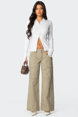 Morgan Low Rise Baggy Carpenter Jeans