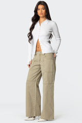 Morgan Low Rise Baggy Carpenter Jeans