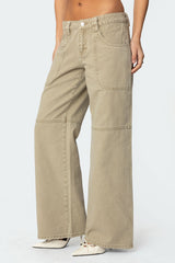 Morgan Low Rise Baggy Carpenter Jeans