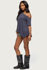 Josy Off Shoulder Handkerchief Top