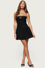 Cecelie Strapless Drop Waist Mini Dress
