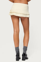 Double Pleated Mini Skort