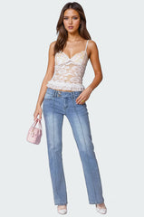 Torin Sheer Lace Tank Top