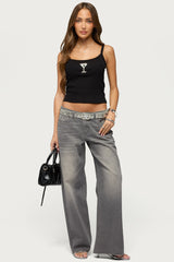 Martini Babe Ribbed Tank Top